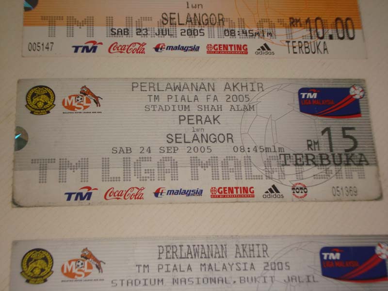 Tiket bola piala malaysia